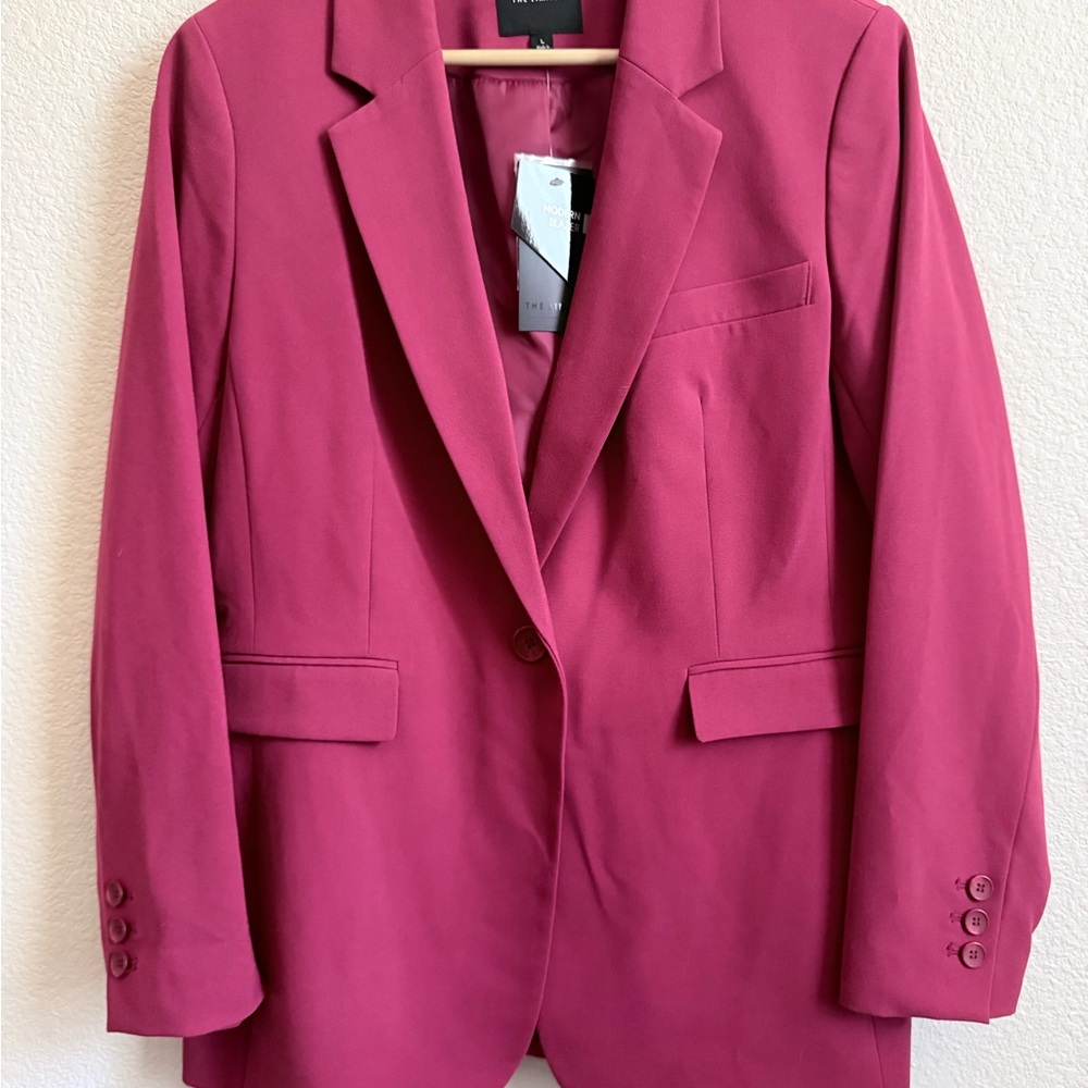 The Limited Modern Blazer Garnet Pink Size L NWT